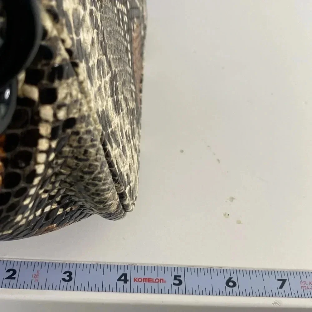 SIMON MILLER Snakeskin Printed Leather Bag - Picture 8 of 10